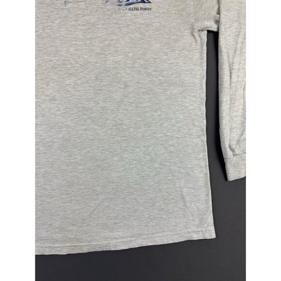 Rare Vintage Y2K NFL Superbowl XXXIX Patriots Eagles Sun Fade Gray Long Sleeve T - Picture 11 of 14